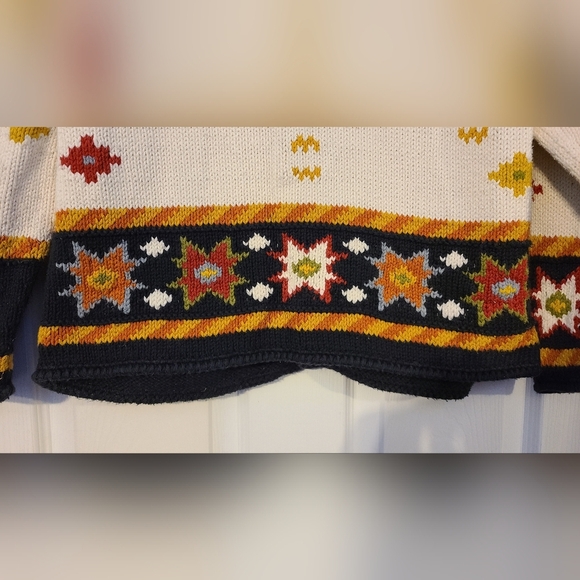 MONTEREY BAY HANDKNIT SWEATER SZ S CARDIGAN COTTON - Picture 7 of 8